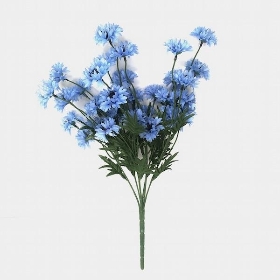 Light Blue Cornflower Bush 44cm