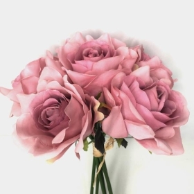 Dusky Pink Rose Bundle 30cm