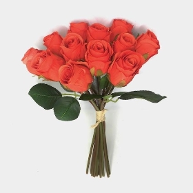 Orange Rose Bundle 30cm