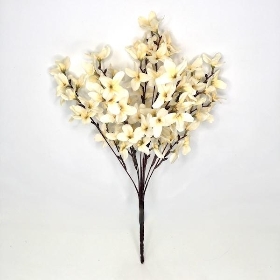 Ivory Autumn Blossom Bush 50cm