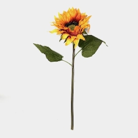 Orange Autumn Sunflower 52cm