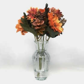 Orange Sunflowers in Vase 27cm