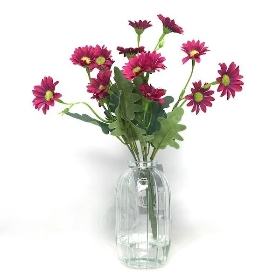 Magenta Daisies in Vase 29cm