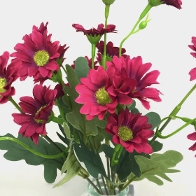 Magenta Daisies in Vase 29cm