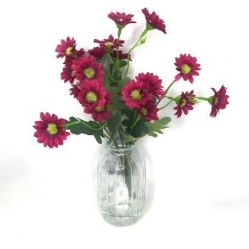 Magenta Daisies in Vase 29cm