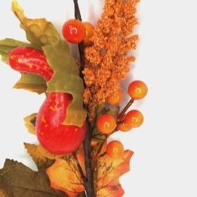 Pumpkin And Berry Stem 49cm