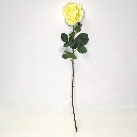 Yellow Open Rose 75cm