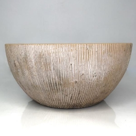 Cream Pebble Stone Bowl 11cm