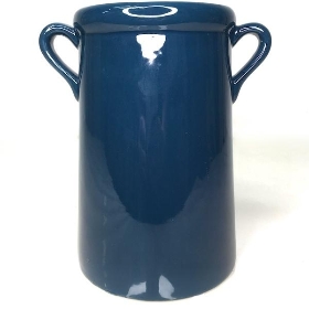 Blue Pot With Handles 18cm