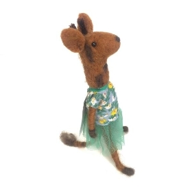 Wool Giraffe 18cm