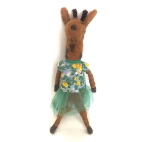 Wool Giraffe 18cm