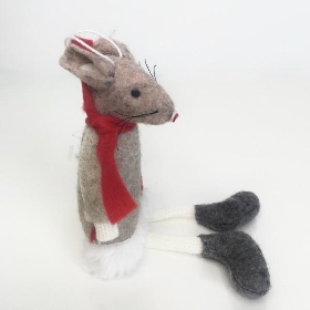 Fabric Mouse Dangle Legs 16cm