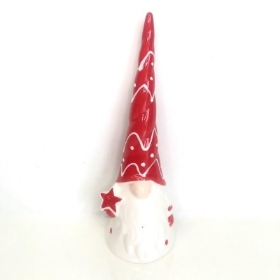 Ceramic Gonk Red Hat 20cm