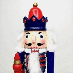 Blue Prince Nutcracker Figure 30cm