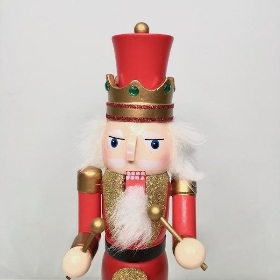 Red Drummer Nutcracker Figure 30cm