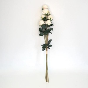 Ivory Dry Rose Bundle 72cm