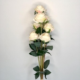 Ivory Dry Rose Bundle 72cm