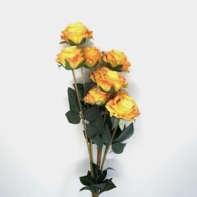 Mustard Dry Rose Bundle 72cm