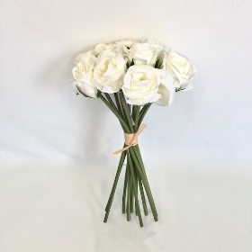 Ivory Rosebud Bundle 25cm