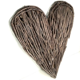 Natural Rustic Willow Heart 70cm