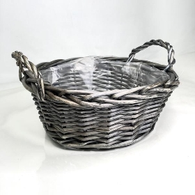 Round Antique Wash Basket 15cm