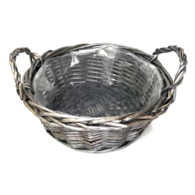 Round Antique Wash Basket 15cm