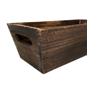 Dark Wooden Trough 10cm