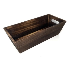 Dark Wooden Trough 10cm