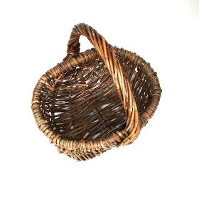 Natural Rustic Shopper Basket 22cm