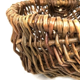 Natural Rustic Shopper Basket 22cm