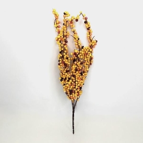 Yellow Autumn Berry Spray 43cm