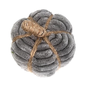 Grey Fabric Pumpkin 13cm