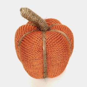 Orange Knitted Pumpkin 19cm