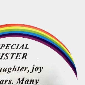 Special Sister Rainbow Memorial 14.5cm