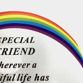 Special Friend Rainbow Memorial 14.5cm