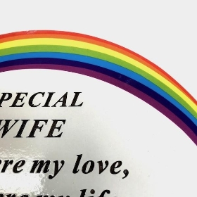 Special Wife Rainbow Memorial 14.5cm