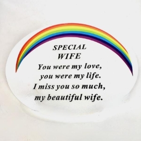 Special Wife Rainbow Memorial 14.5cm