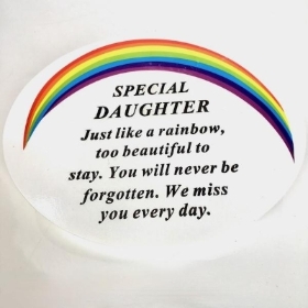 Special Daughter Rainbow Memorial 14.5cm