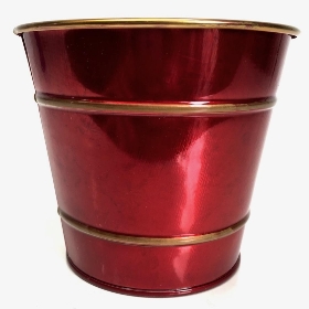 Red Round Christmas Pot 10cm