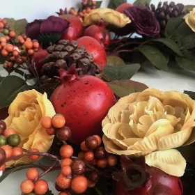 Pomegranate & Pinecone Wreath 60cm