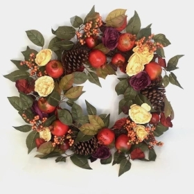 Pomegranate & Pinecone Wreath 60cm