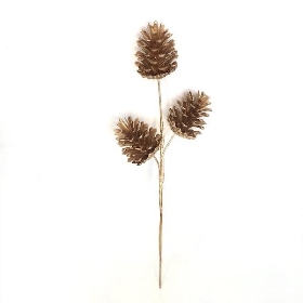 Gold Pinecone Spray 43cm