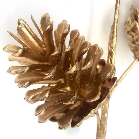 Gold Pinecone Spray 43cm