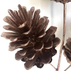 Rose Gold Pinecone Spray 43cm