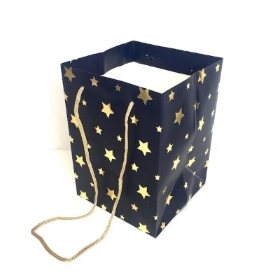 Navy & Gold Star Bag x 10