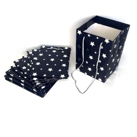 Navy & Silver Star Bag x 10