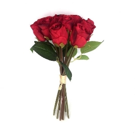 Red Rosebud Bundle 30cm