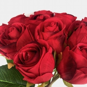 Red Rosebud Bundle 30cm