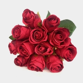 Red Rosebud Bundle 30cm