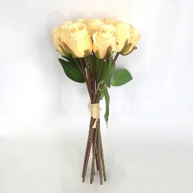 Yellow Rosebud Bundle 30cm